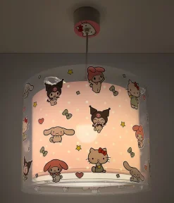 Lustre et lampe suspension pour enfants Hello Kitty & Friends, Kuromi, My Melody et Cinnamoroll