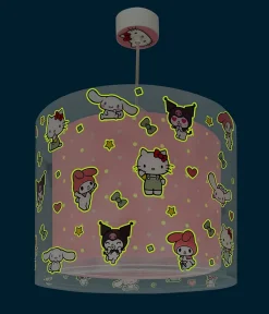 Lustre et lampe suspension pour enfants Hello Kitty & Friends, Kuromi, My Melody et Cinnamoroll