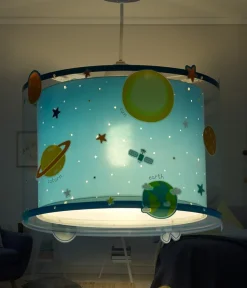 Lustre et lampe suspension enfant Planets Planètes système solaire