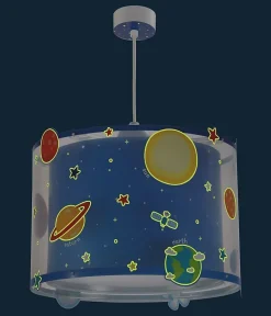 Lustre et lampe suspension enfant Planets Planètes système solaire