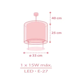Lustre et lampe suspension pour enfants Baby Teddy Rose Ours