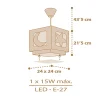 Lustre et lampe suspension enfant Moonlight lune et étoiles beige
