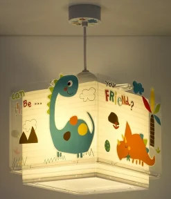 Lustre et lampe suspension enfant Dinos Dinosaures