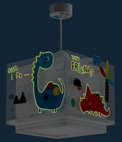 Lustre et lampe suspension enfant Dinos Dinosaures