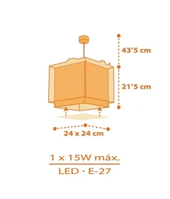 Lustre et lampe suspension enfant Dinos Dinosaures