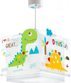 Lustre et lampe suspension enfant Dinos Dinosaures