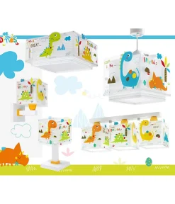 Lustre et lampe suspension enfant Dinos Dinosaures