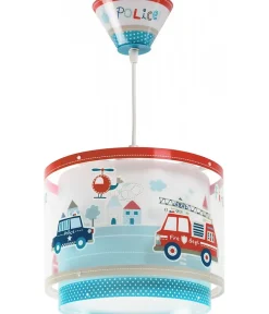 Lustre et lampe suspension enfant Police et Pompiers