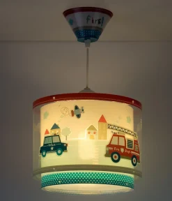 Lustre et lampe suspension enfant Police et Pompiers