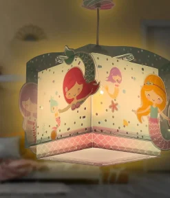 Lustre et lampe suspension enfant Mermaids Sirènes