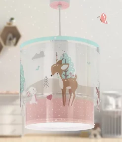 Lustre et lampe suspension enfant Loving Deer Cerf
