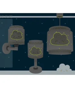 Lustre et lampe suspension enfant Baby Dreams Nuage gris