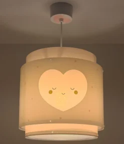 Lustre et lampe suspension enfant Baby Dreams Coeur rose