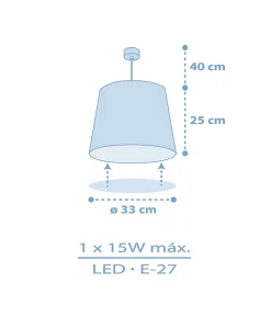 Lustre et lampe suspension Star Light Lumière Étoilée bleu