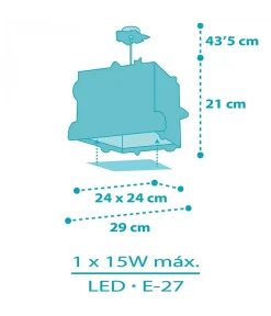 Lustre et lampe suspension enfant Rocket Fusée