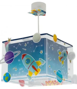 Lustre et lampe suspension enfant Rocket Fusée
