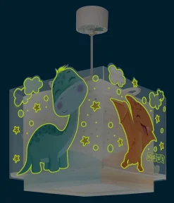 Lustre et lampe suspension enfant Baby Dinos Dinosaures