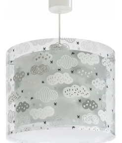 Lustre et lampe suspension enfant Clouds Nuages gris