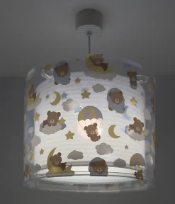 Lustre et lampe suspension pour enfants Baby Teddy Bleu Ours