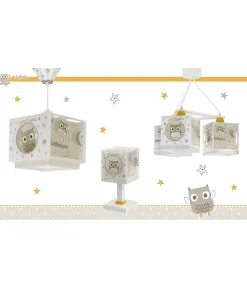 Lustre et lampe suspension enfant Good Night Hibou