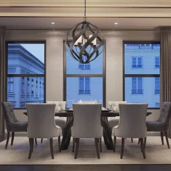 Lustre extérieur Blacksmith 5 lumières