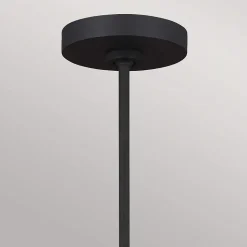 Lustre Joan 5 lumières - Noir minuit et Laiton bruni