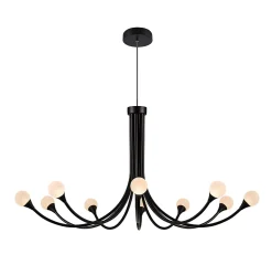 Lustre Kirindy LED intégrée IP20 noir