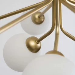 Lustre élégant doré à 9 boules - Audrey