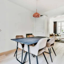 Lustre Suspendu au Plafond au Design cran Semi-sphérique Rose avec Finitions Hautement Réfléchissantes E27 G45