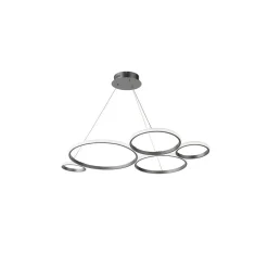 Lustre suspendu LED Pois-Argent