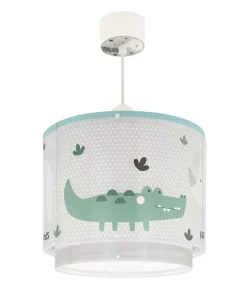 Lustre Suspension Pour Enfant Rhino & Croco Rhinocéros et Crocodile