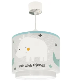 Lustre Suspension Pour Enfant Rhino & Croco Rhinocéros et Crocodile