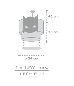 Lustre Suspension Pour Enfant Dark Hero Super-héros