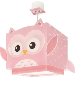 Lustre Suspension Pour Enfant Little Pink Owl Petite Chouette Rose