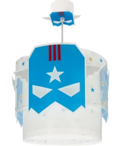 Lustre Suspension Pour Enfant Blue Hero Super-héros