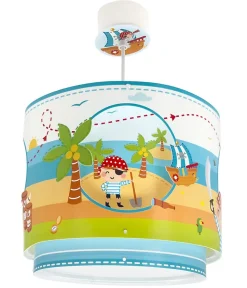 Lustre Suspension Pour Enfant Pirate Island Île Des Pirates