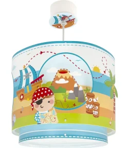 Lustre Suspension Pour Enfant Pirate Island Île Des Pirates