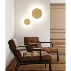 Mac Wall Legno - Applique murale LED 15W avec interrupteur CCT 2700 K/3200 K/4000K en aluminium, 360 degrés - Beneito & Faure