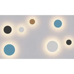 Mac Wall XL Wood - Applique murale LED 20W avec interrupteur CCT 2700 K/3200 K/4000K en aluminium, 360 degrés - Beneito & Faure