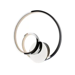 Malena Applique en métal et aluminium chromé poli avec LED intégrée L.26 P.8 BL247-ACR