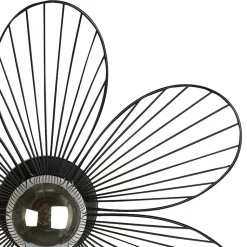 Mathias - Applique FLORA en métal Noir, compatbile culot E27, 25W - APFLORAN
