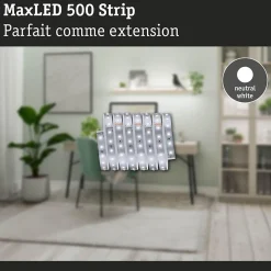 MaxLED 500 Strip LED bande individuelle 2,5m blanc neutre 9W 550lm/m 4000K