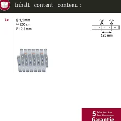 MaxLED 500 Strip LED bande individuelle 2,5m blanc neutre 9W 550lm/m 4000K