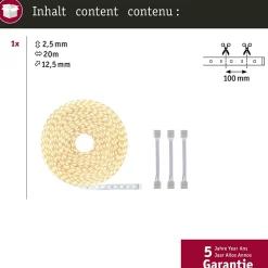 MaxLED 500 Strip LED bande individuelle 20m blanc chaud 72W 55lm/m 2700K