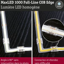 MaxLED 1000 Strip LED COB Edge 90 Blanc lumière du jour 0,6W 2133lm m 6500K