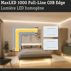 MaxLED 1000 Strip LED COB 0,03m Blanc chaud 0,6W 1800lm/m 2700K