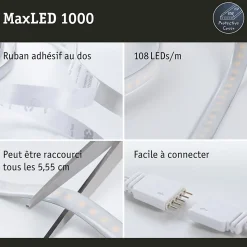 MaxLED 1000 Strip LED Extension 2,5m Tunable White revêtue 27W 1020lm/m Tunable White