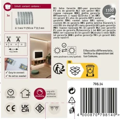MaxLED 1000 Strip LED Extension 2,5m Blanc chaud 29W 1100lm/m 2700K