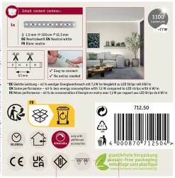 MaxLED 1000 Strip LED Extension 1m Blanc neutre 7,2W 1100lm/m 4000K