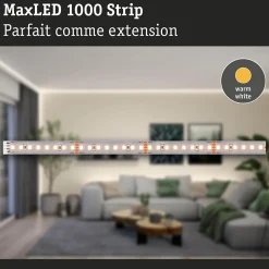 MaxLED 1000 Strip LED Extension 1m Blanc chaud 7,2W 1100lm/m 2700K